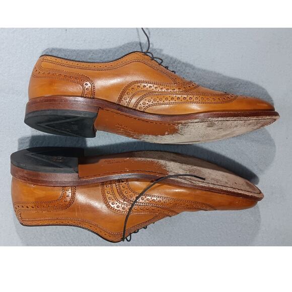 Allen Edmonds McAllister Walnut Calfskin Oxford Wingtip Brogue 13A USA Handmade - Picture 4 of 5